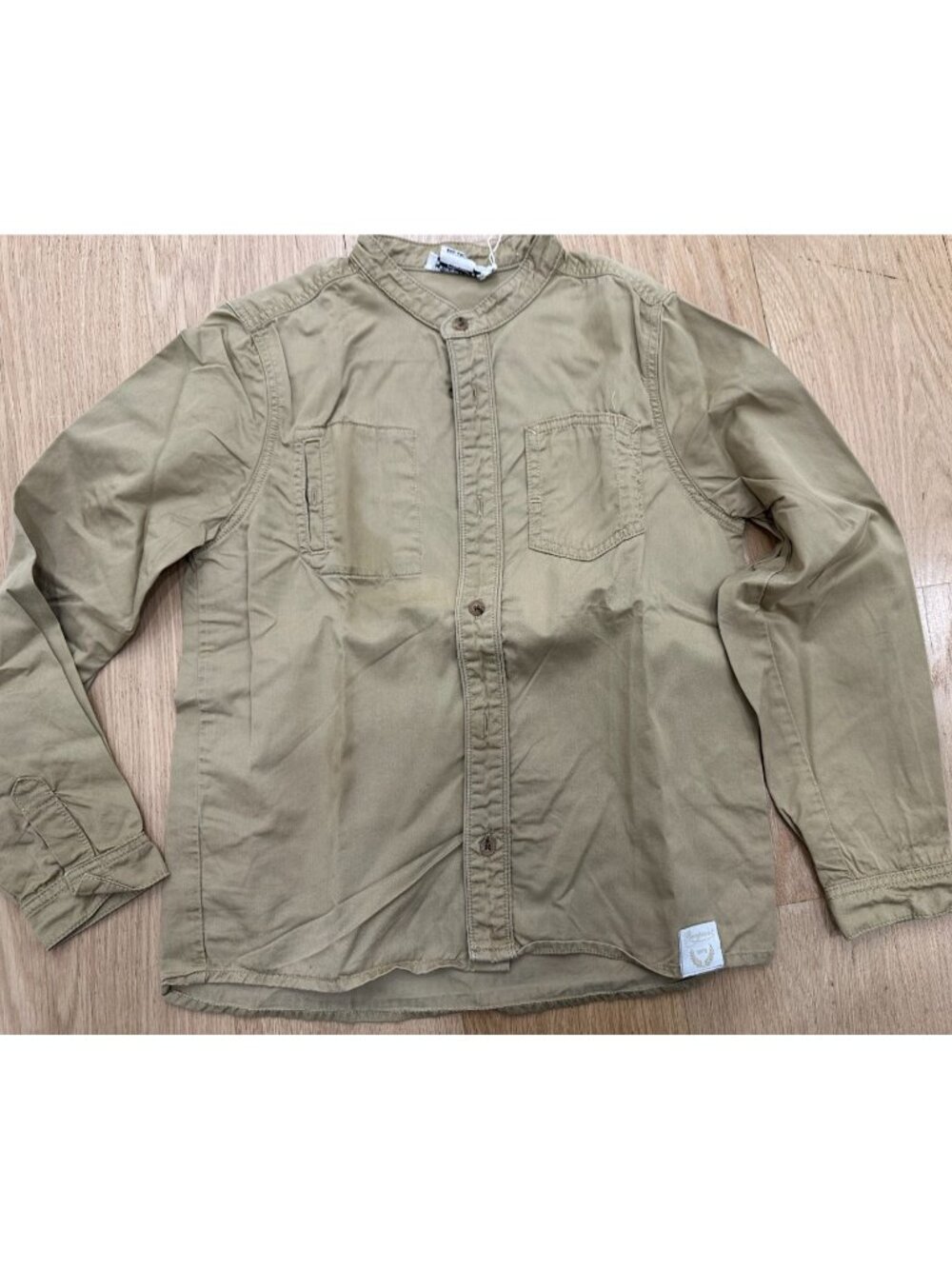 Bonpoint boys camel shirt size 12